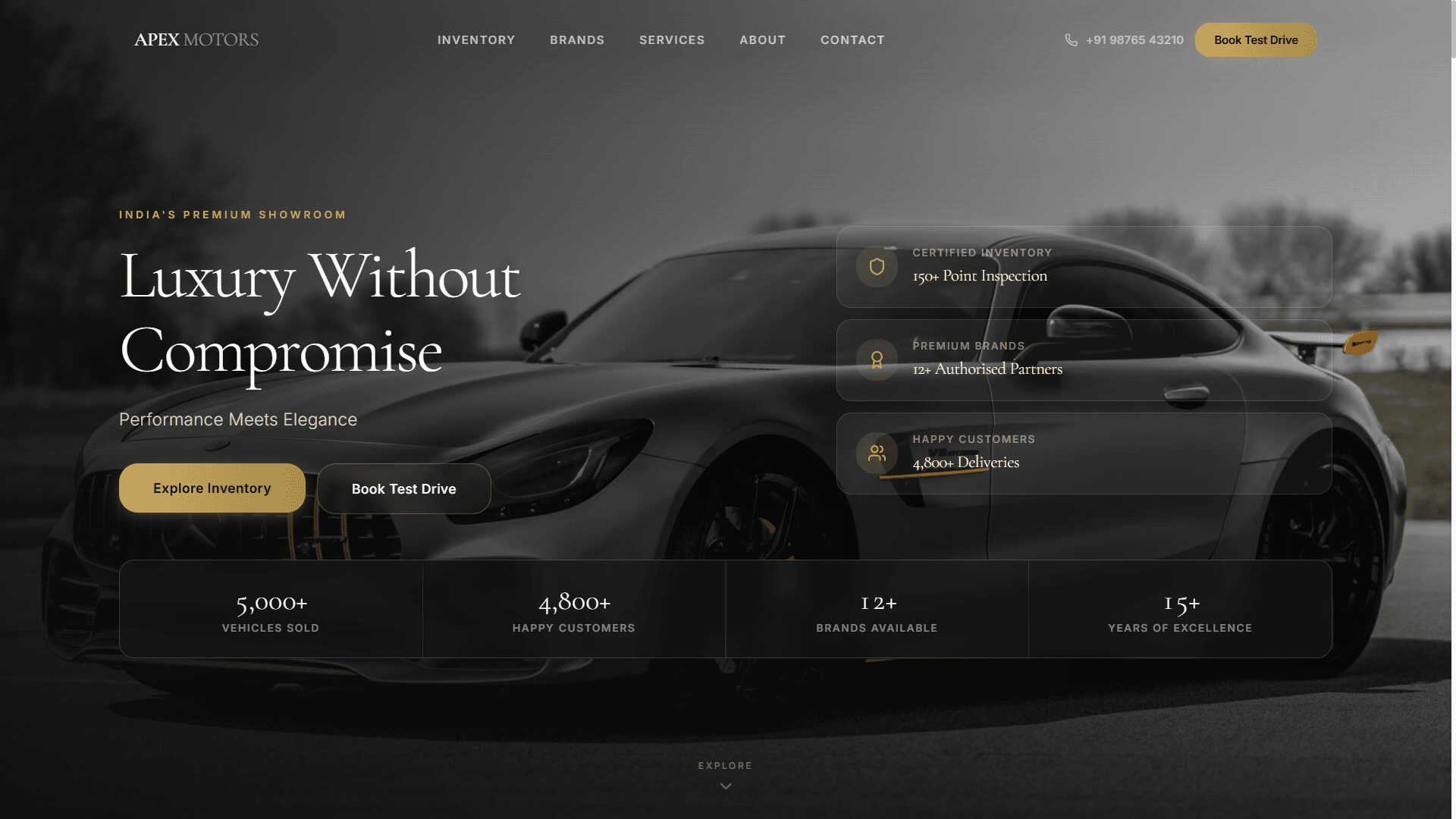 Car Showroom demo project