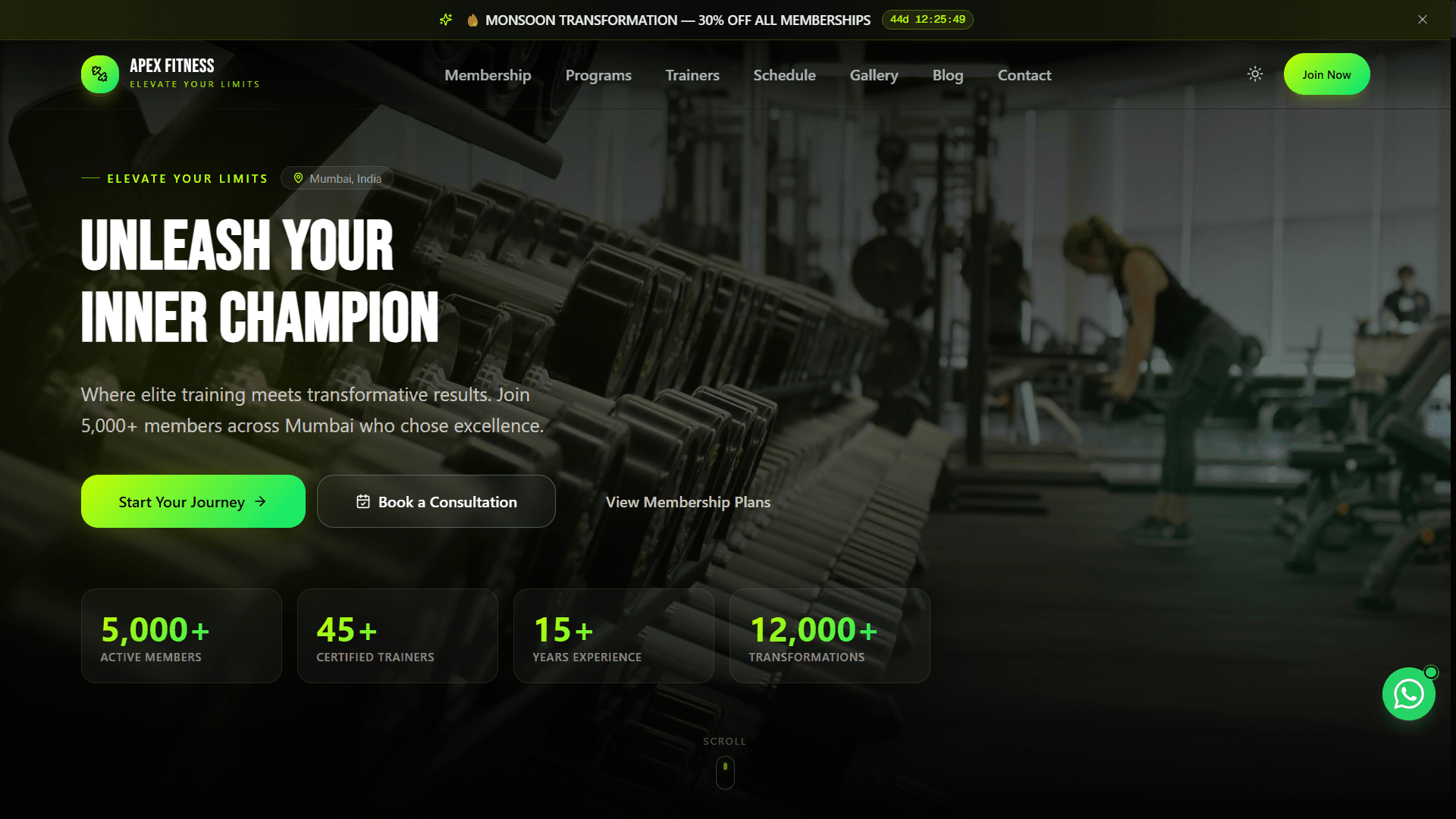 Gym demo project