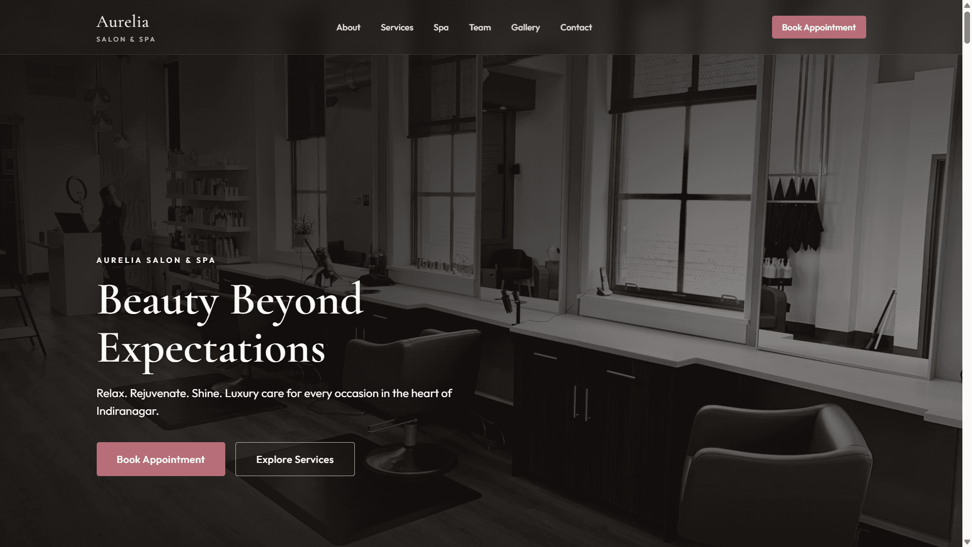 Salon & Spa demo project